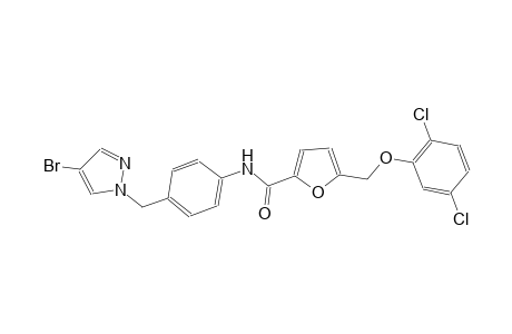 N-{4-[(4-bromo-1H-pyrazol-1-yl)methyl]phenyl}-5-[(2,5-dichlorophenoxy)methyl]-2-furamide