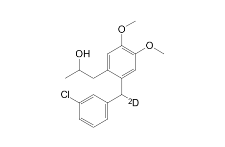 1-[2'-(3''-Chloro-.alpha.-deuteriobenzyl)-4',5'-dimethoxyphenyl]-propan-2-ol