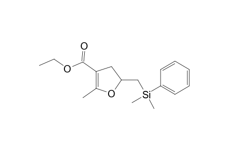 2-[[dimethyl(phenyl)silyl]methyl]-5-methyl-2,3-dihydrofuran-4-carboxylic acid ethyl ester