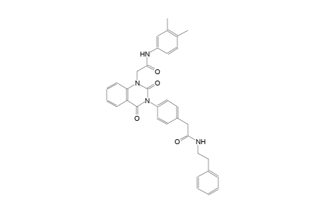 2-[4-(1-[2-(3,4-dimethylanilino)-2-oxoethyl]-2,4-dioxo-3(2H,4H)-quinazolinyl)phenyl]-N-(2-phenylethyl)acetamide
