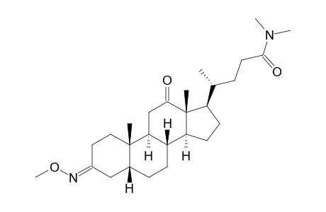 N,N-DIMETHYL-3-O-METHYLOXIMINO-12-OXO-7-DEOXY-CHOLIC-AMIDE