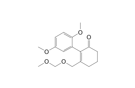 2-(2,5-Dimethoxyphenyl)-3-(methoxymethoxymethyl)cyclohex-2-enone