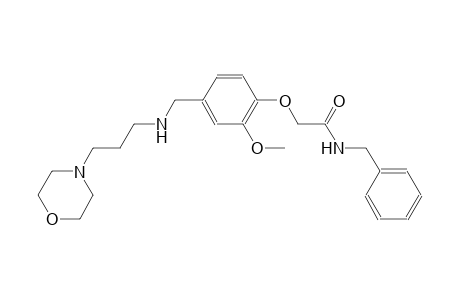 N-benzyl-2-[2-methoxy-4-({[3-(4-morpholinyl)propyl]amino}methyl)phenoxy]acetamide