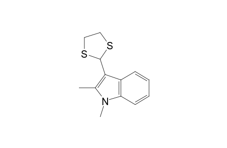 3-(1,3-dithiolan-2-yl)-1,2-dimethyl-indole