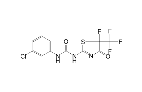 Urea, 1-(3-chlorophenyl)-3-(5-trifluoro-5-trifluoromethyl-4-oxo-2-thiazolin-2-yl)-