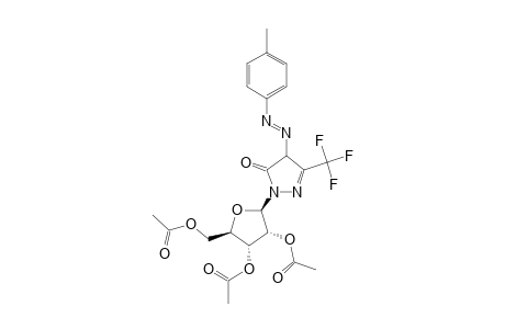 2-(2',3',5'-TRI-O-ACETYL-BETA-D-RIBOFURANOSYL)-4-(PARA-TOLYLAZO)-5-TRIFLUOROMETHYL-2,4-DIHYDROPYRAZOL-3-ONE