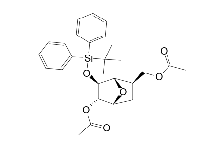 (+/-)-2-EXO-(TERT.-BUTYL-DIPHENYL-SILANYLOXY)-6-EXO-ACETOXYMETHYL-3-ENDO-ACETOXY-7-OXA-BICYCLO-[2.2.1]-HEPTANE