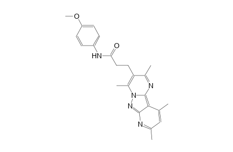 pyrido[2',3':3,4]pyrazolo[1,5-a]pyrimidine-3-propanamide, N-(4-methoxyphenyl)-2,4,8,10-tetramethyl-