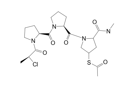 (2S,4S)-N-[(2S)-N-[(2S)-N-[(2S)-2-CHLOROPROPIONYL]-PROLYL]-PROLYL]-4-(ACETYLTHIO)-PROLINE-METHYLAMIDE