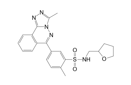 Benzenesulfonamide, 2-methyl-5-(3-methyl[1,2,4]triazolo[3,4-a]phthalazin-6-yl)-N-[(tetrahydro-2-furanyl)methyl]-