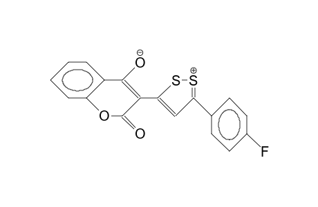 3-(5'-P-Fluorophenyl-1',2'-dithiol-3'-ylidene)-2,3-dihydro-benzopyran-2,4-dione