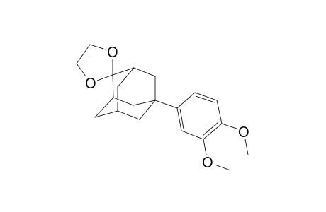 5-(3,4-dimethoxyphenyl)spiro[adamantane-2,2'-[1,3]dioxolane]