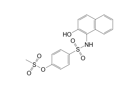 Benzenesulfonamide, N-(2-hydroxy-1-naphthalenyl)-4-[(methylsulfonyl)oxy]-