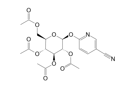 6-[(beta-D-glucopyranosyl)oxy]nicotinonitrile, tetraacetate