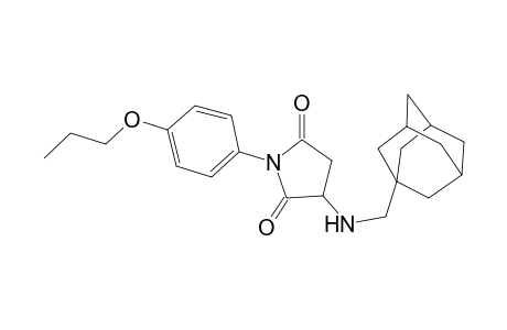 3-[(Adamantan-1-ylmethyl)-amino]-1-(4-propoxy-phenyl)-pyrrolidine-2,5-dione
