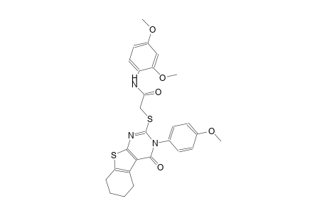 N-(2,4-dimethoxyphenyl)-2-{[3-(4-methoxyphenyl)-4-oxo-3,4,5,6,7,8-hexahydro[1]benzothieno[2,3-d]pyrimidin-2-yl]sulfanyl}acetamide