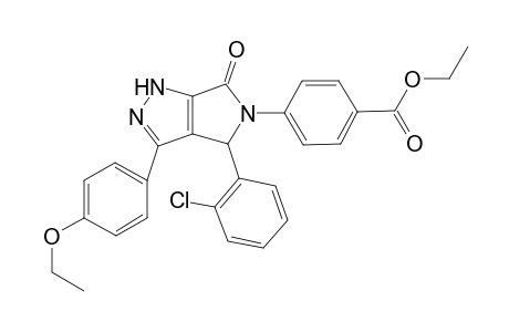 Benzoic acid, 4-[4-(2-chlorophenyl)-3-(4-ethoxyphenyl)-4,6-dihydro-6-oxopyrrolo[3,4-c]pyrazol-5(1H)-yl]-, ethyl ester
