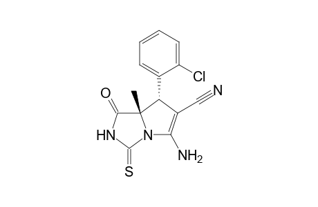 (7S,7aS)-5-Amino-7-(2-chlorophenyl)-7a-methyl-1-oxo-3-thioxo-2,3,7,7a-tetrahydro-1H-pyrrolo[1,2-c]imidazole-6-carbonitrile