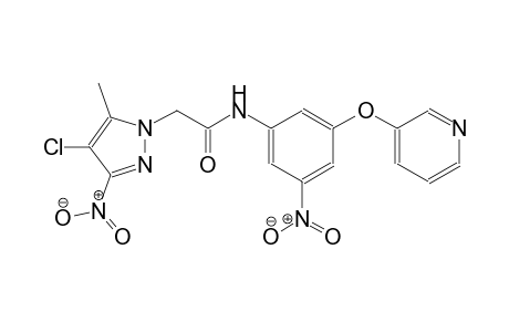 2-(4-chloro-5-methyl-3-nitro-1H-pyrazol-1-yl)-N-[3-nitro-5-(3-pyridinyloxy)phenyl]acetamide