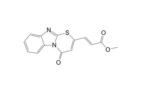 (E)-3-(4-keto-[1,3]thiazino[3,2-a]benzimidazol-2-yl)acrylic acid methyl ester