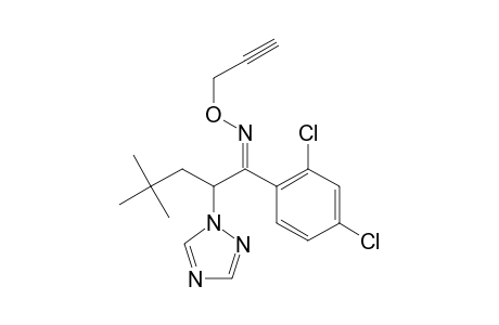 1-Pentanone, 1-(2,4-dichlorophenyl)-4,4-dimethyl-2-(1H-1,2,4-triazol-1-yl)-, O-2-propynyloxime
