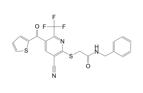 acetamide, 2-[[3-cyano-5-(2-thienylcarbonyl)-6-(trifluoromethyl)-2-pyridinyl]thio]-N-(phenylmethyl)-