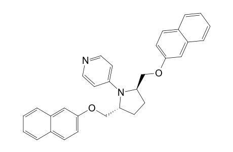 4-[(2R,5R)-2,5-bis(2-naphthalenyloxymethyl)-1-pyrrolidinyl]pyridine
