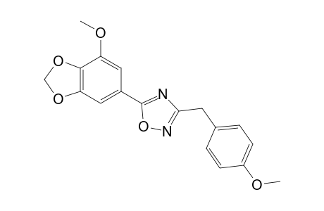 5-(7-Methoxy-1,3-benzodioxol-5-yl)-3-(4-methoxybenzyl)-1,2,4-oxadiazole