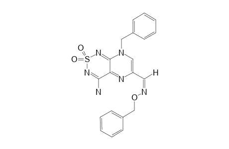 4-AMINO-8-BENZYL-6-[(BENZYLOXYIMINO)-METHYL]-PYRAZINO-[2,3-C]-1,2,6-THIADIAZINE-2,2-DIOXIDE