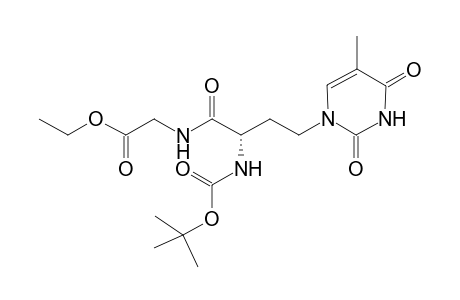 2-[[(2S)-2-(tert-butoxycarbonylamino)-4-(2,4-diketo-5-methyl-pyrimidin-1-yl)butanoyl]amino]acetic acid ethyl ester