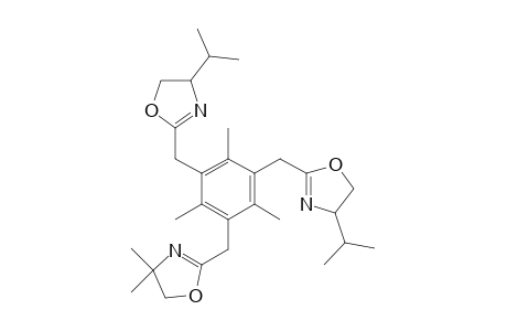 1,3-[Bis(4-isopropyloxazolin-2-yl)methyl]-2,4,6-trimethyl-5-[(4,4-dimethyloxazolin-2-yl)methyl]benzene