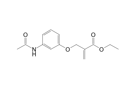 2-[(3-acetamidophenoxy)methyl]-2-propenoic acid ethyl ester