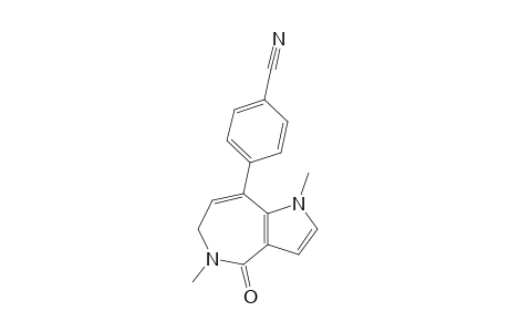 4-(1,5-Dimethyl-4-oxo-1,4,5,6-tetrahydro-pyrrolo[3,2-c]azepin-8-yl)benzonitrile