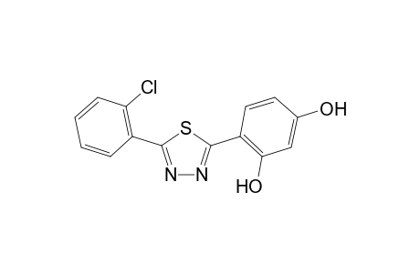 4-[5-(2-Chlorophenyl)-1,3,4-thiadiazol-2-yl]benzene-1,3- diol
