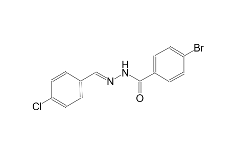 4-bromo-N'-[(E)-(4-chlorophenyl)methylidene]benzohydrazide