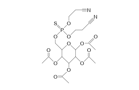 1,2,3,4-Tetra-O-acetyl-B-D-glucopyranose bis(2-cyano-ethyl)-phosphorothioate