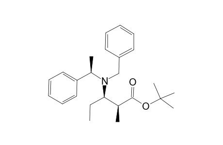 (2S,3R)-2-methyl-3-[[(1R)-1-phenylethyl]-(phenylmethyl)amino]pentanoic acid tert-butyl ester