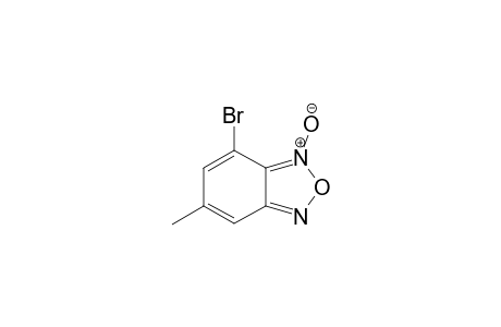 4-Bromanyl-6-methyl-3-oxidanidyl-2,1,3-benzoxadiazol-3-ium