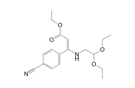 Ethyl (E)-3-(4-cyanophenyl)-3-((2,2-diethoxyethyl)amino)acrylate
