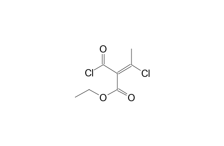 2-Butenoic acid, 3-chloro-2-(chlorocarbonyl)-, ethyl ester