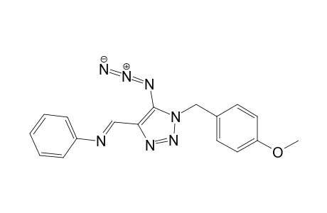 4-[(N-phenylimino)methyl]-5-azido-1-(p-methoxybenzyl)-1H-[1,2,3]triazole
