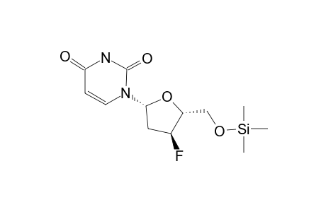 2',3'-Dideoxy-3'-fluorouridine, tms