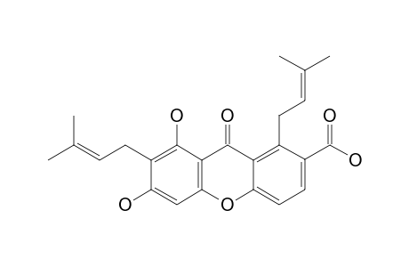 2,8-DI-(3-METHYLBUT-2-ENYL)-7-CARBOXY-1,3-DIHYDROXY-XANTHONE