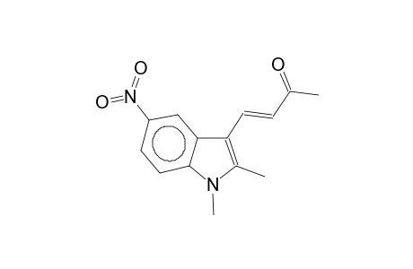 1,2-dimethyl-3E-(3-oxo-1-butenyl)-5-nitrobenzo[b]-1H-pyrrole