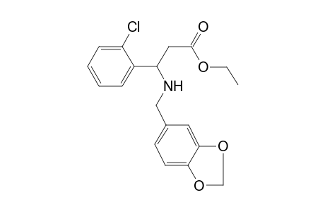 Ethyl 3-[(1,3-benzodioxol-5-ylmethyl)amino]-3-(2-chlorophenyl)propanoate