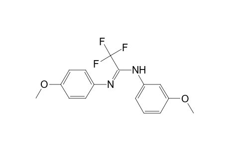 2,2,2-trifluoro-N-(3-methoxyphenyl)-N'-(4-methoxyphenyl)acetamidine