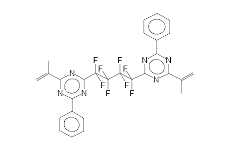 ALPHA,OMEGA-DI-(2-ISOPROPENYL-4-PHENYL-S-TRIAZINYL-6)PERFLUOROBUTANE