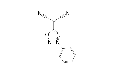 1,2,3-Oxadiazolium, 5-(dicyanomethyl)-3-phenyl-, hydroxide, inner salt