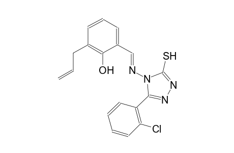 2-allyl-6-((E)-{[3-(2-chlorophenyl)-5-sulfanyl-4H-1,2,4-triazol-4-yl]imino}methyl)phenol