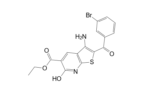 3-Amino-2-(3-bromo-benzoyl)-6-hydroxy-thieno[2,3-b]pyridine-5-carboxylic acid ethyl ester